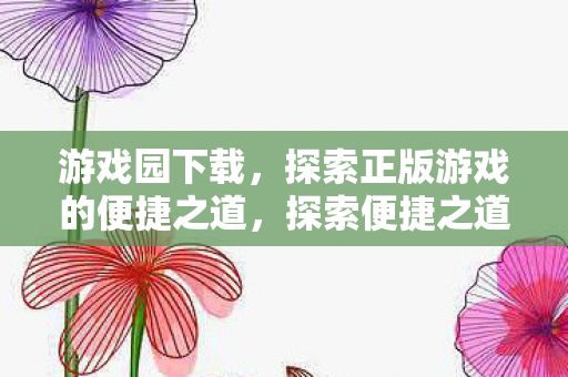 游戏园下载，探索正版游戏的便捷之道，探索便捷之道，游戏园下载正版游戏