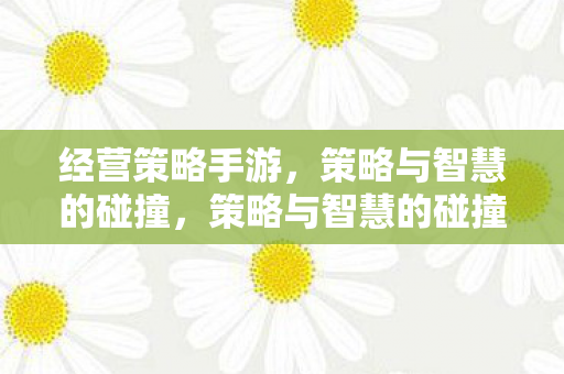 经营策略手游，策略与智慧的碰撞，策略与智慧的碰撞，经营策略手游的魅力