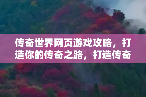 传奇世界网页游戏攻略图片