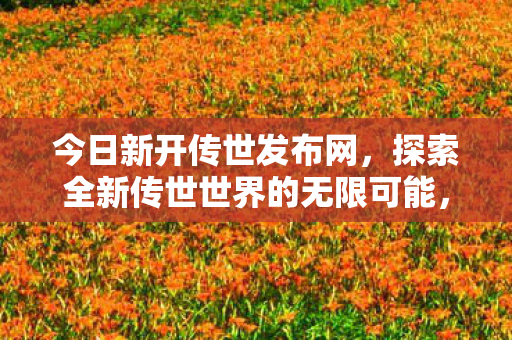 今日新开传世发布网，探索全新传世世界的无限可能，探索全新传世世界，新开传世发布网开启无限可能