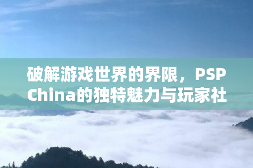PSPChina的独特魅力与玩家社群图片