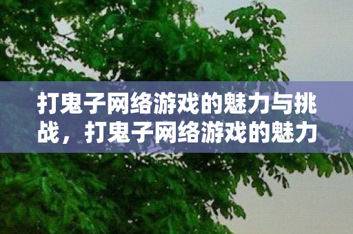 打鬼子网络游戏的魅力与挑战,打鬼子网络游戏的魅力与挑战 打鬼子网络游戏的魅力与挑战,打鬼子网络游戏的魅力与挑战