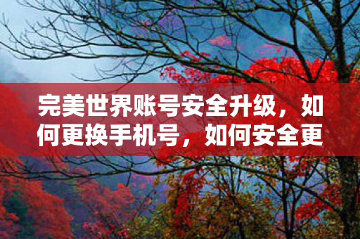 如何安全更换完美世界账号绑定的手机号图片
