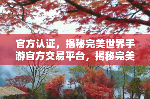 官方认证，揭秘完美世界手游官方交易平台，揭秘完美世界手游官方交易平台