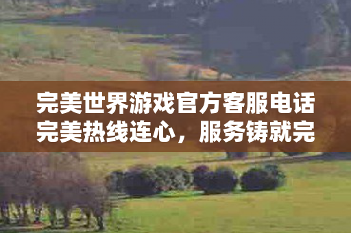 完美世界游戏官方客服电话完美热线连心图片