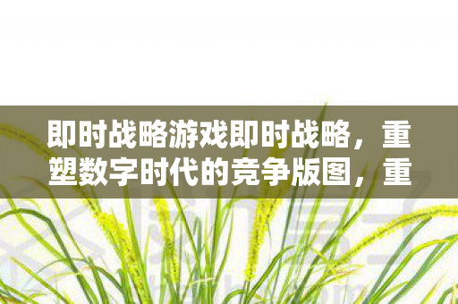 即时战略游戏即时战略,重塑数字时代的竞争版图,重塑数字时代的竞争版图,即时战略游戏 即时战略游戏即时战略,重塑数字时代的竞争版图,重塑数字时代的竞争版图,即时战略游戏