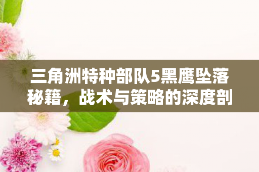 三角洲特种部队5黑鹰坠落秘籍图片