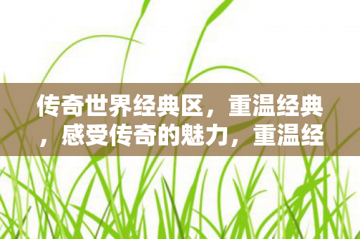 感受传奇世界的魅力图片