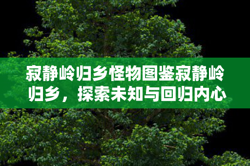 寂静岭归乡怪物图鉴寂静岭 归乡，探索未知与回归内心的旅程，寂静岭，归乡怪物图鉴，探索未知与回归内心的旅程