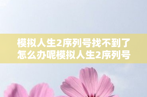 模拟人生2序列号找不到了怎么办呢模拟人生2序列号,解锁无限可能的钥匙,模拟人生2,找回遗失的序列号,解锁无限可能 模拟人生2序列号找不到了怎么办呢模拟人生2序列号,解锁无限可能的钥匙,模拟人生2,找回遗失的序列号,解锁无限可能