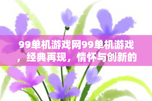 99单机游戏网99单机游戏,经典再现,情怀与创新的完美融合,经典再现,99单机游戏网,情怀与创新的完美融合 99单机游戏网99单机游戏,经典再现,情怀与创新的完美融合,经典再现,99单机游戏网,情怀与创新的完美融合