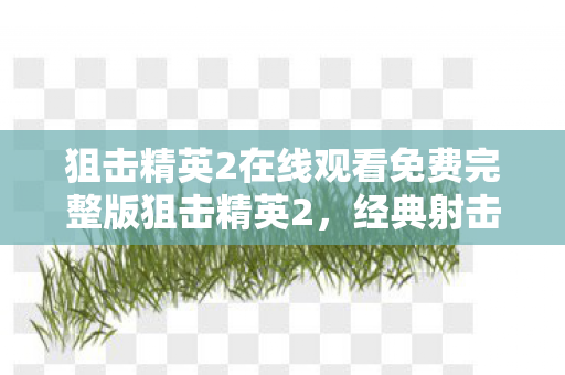 狙击精英2在线观看免费完整版狙击精英2,经典射击游戏的魅力与传承,狙击精英2,经典射击游戏的魅力与传承 狙击精英2在线观看免费完整版狙击精英2,经典射击游戏的魅力与传承,狙击精英2,经典射击游戏的魅力与传承