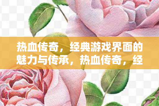 经典游戏界面的魅力与传承图片