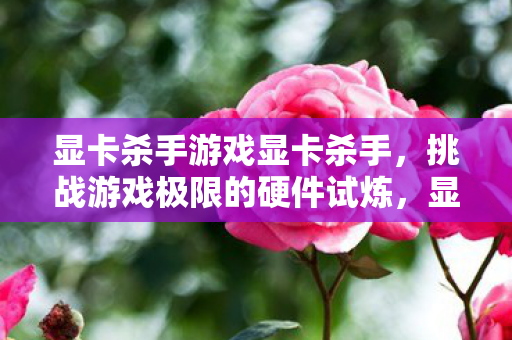 显卡杀手游戏显卡杀手，挑战游戏极限的硬件试炼，显卡杀手，挑战游戏极限的硬件试炼