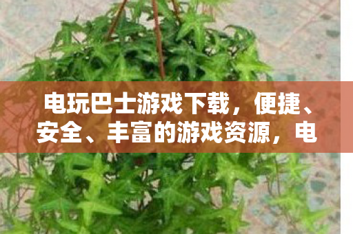 电玩巴士游戏下载，便捷、安全、丰富的游戏资源，电玩巴士，便捷、安全、丰富的游戏资源下载平台
