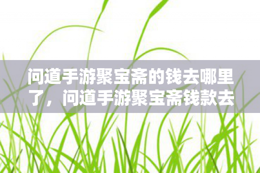 问道手游聚宝斋的钱去哪里了，问道手游聚宝斋钱款去向揭秘