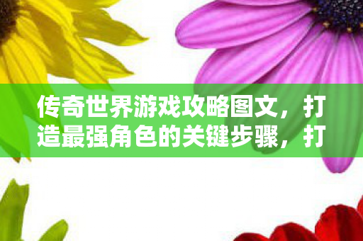 打造最强角色的关键步骤图片