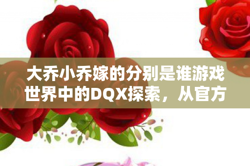 大乔小乔嫁的分别是谁游戏世界中的DQX探索，从官方到非官方的奇妙旅程，大乔小乔的奇妙旅程，游戏世界中的DQX探索