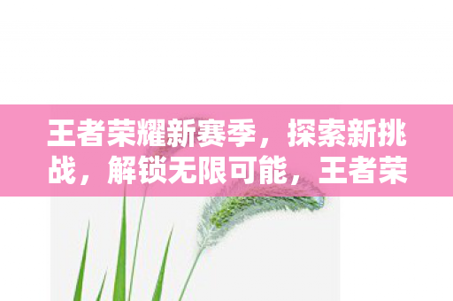 王者荣耀新赛季，探索新挑战，解锁无限可能，王者荣耀新赛季，探索新挑战，解锁无限可能