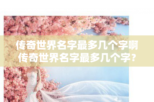传奇世界名字最多几个字啊传奇世界名字最多几个字图片