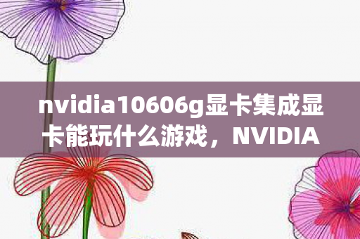 nvidia10606g显卡集成显卡能玩什么游戏，NVIDIA 1060 6G显卡能玩的游戏大盘点