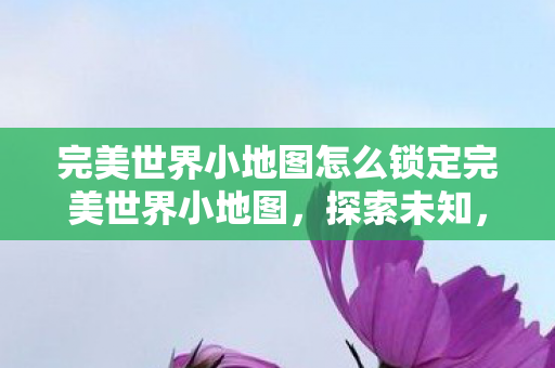 完美世界小地图怎么锁定完美世界小地图图片