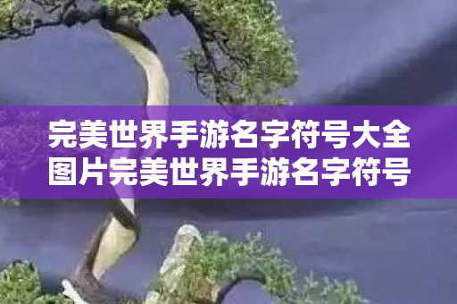 完美世界手游名字符号大全图片完美世界手游名字符号大全图片