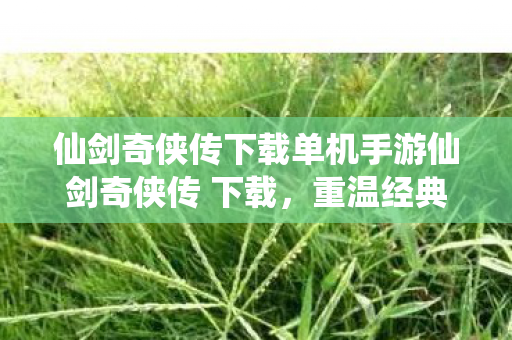 仙剑奇侠传下载单机手游仙剑奇侠传 下载，重温经典，再续前缘，重温经典再续前缘，仙剑奇侠传手游下载