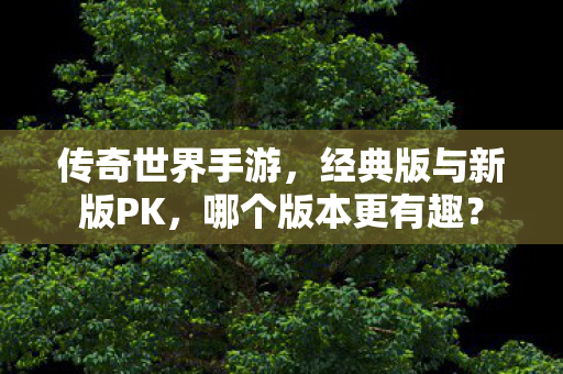 经典版与新版PK图片