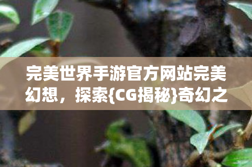 完美世界手游官方网站完美幻想图片
