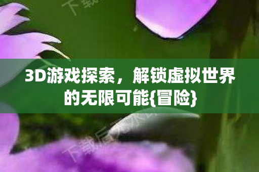 3D游戏探索，解锁虚拟世界的无限可能{冒险}