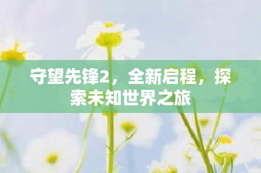 守望先锋2，全新启程，探索未知世界之旅